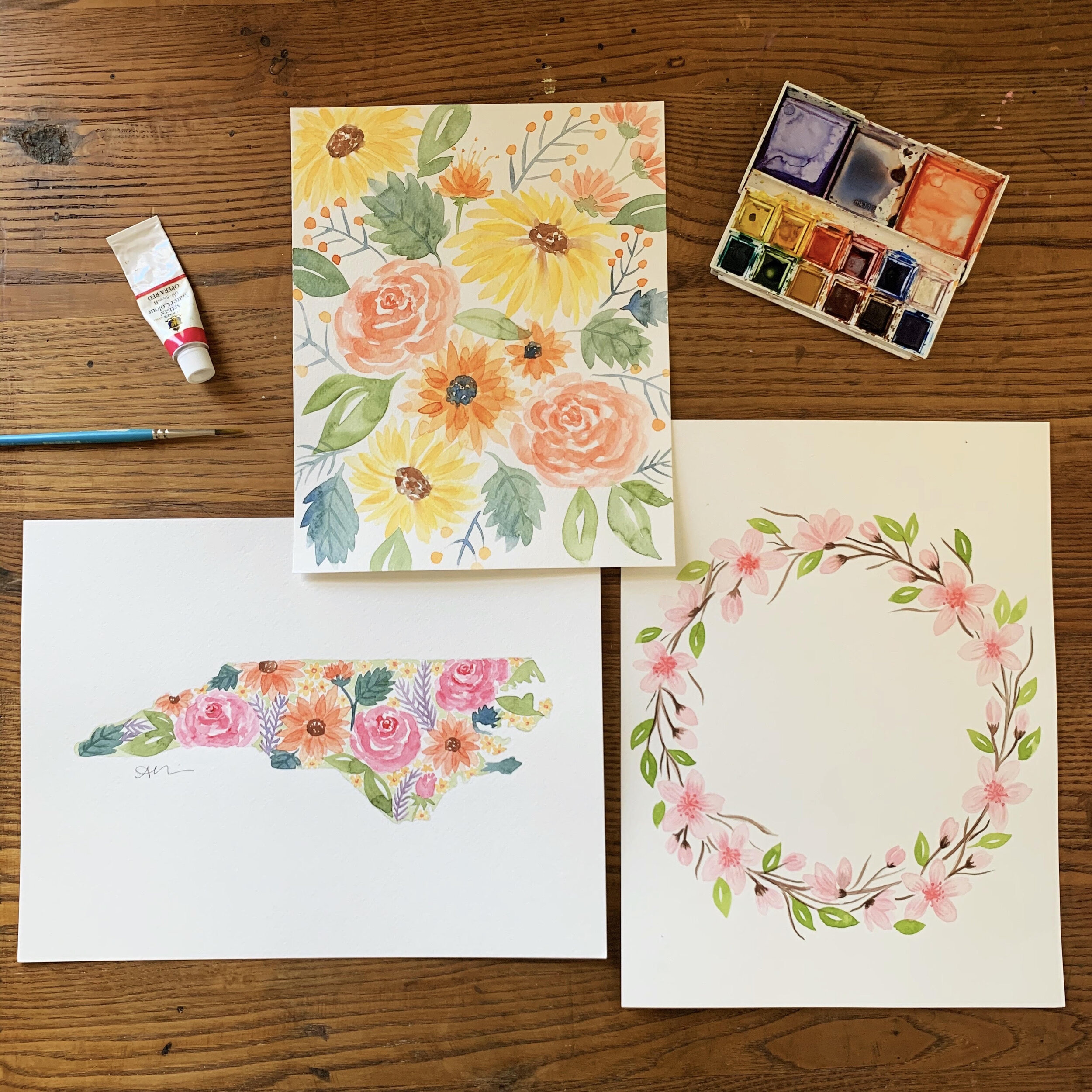Private Group Virtual Watercolor Workshop (up to 6 adult students) — Amy  Richards Illustration