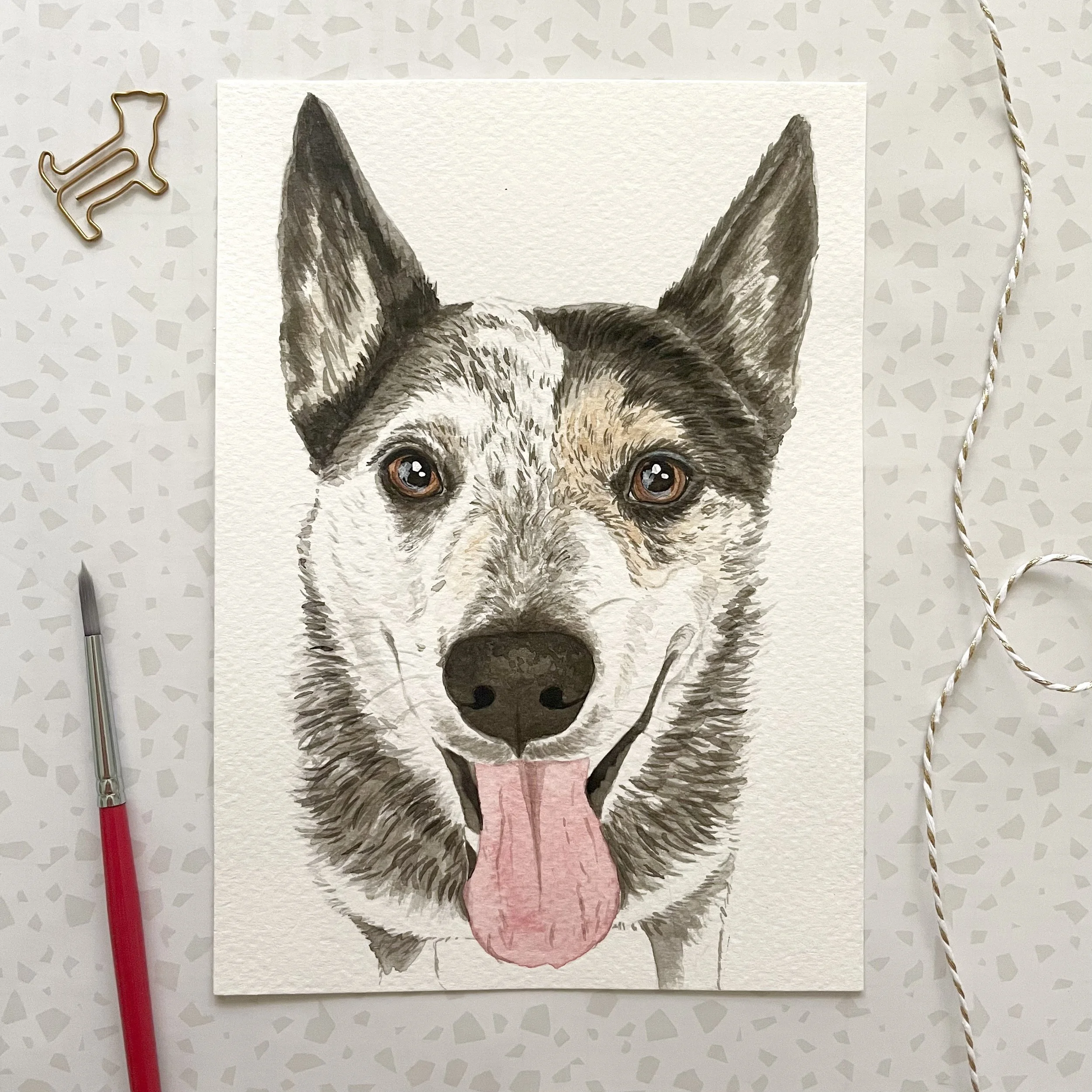 5x7 Custom Pet Portrait