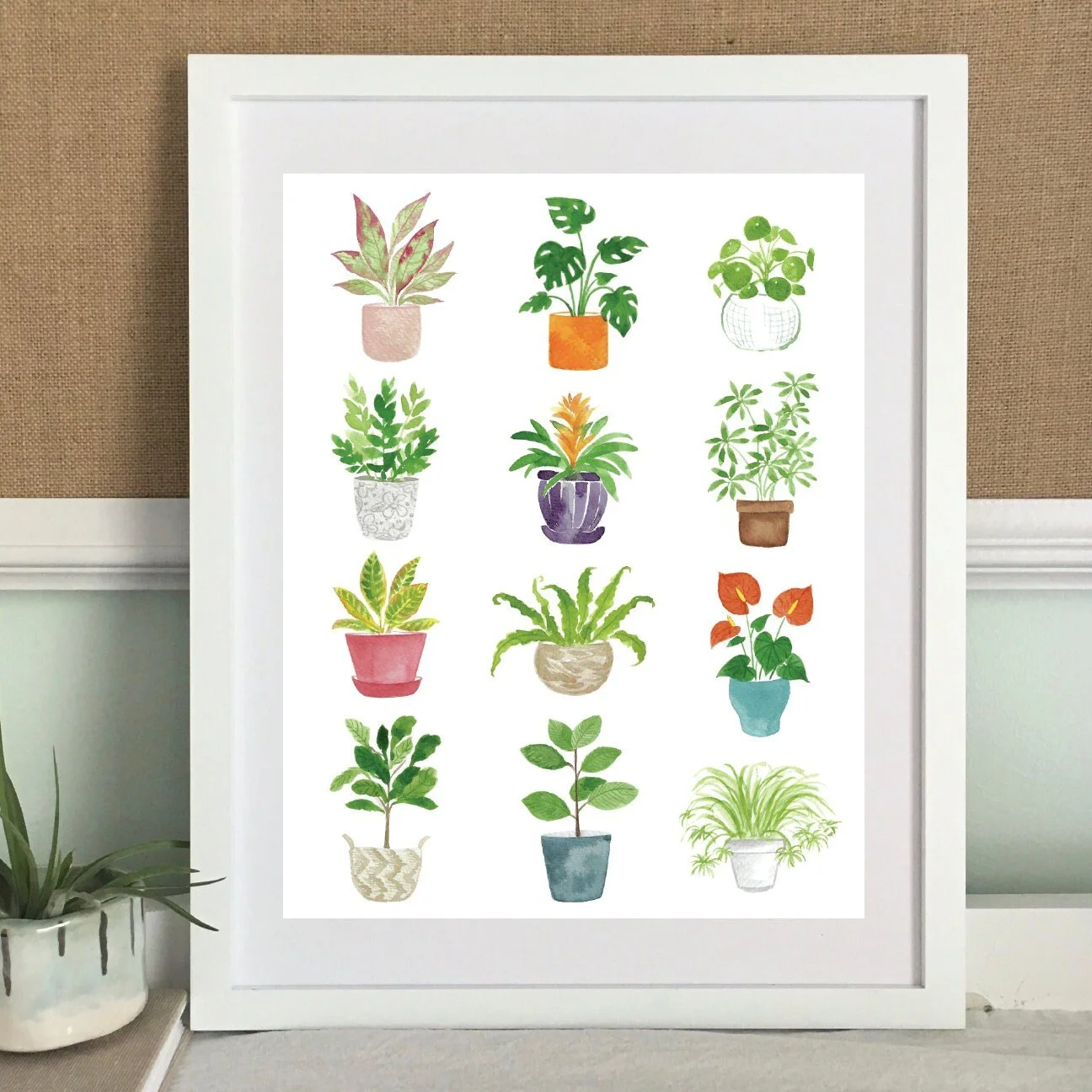 house-plant-art-print-amy-richards-illustration for Free Printable Plant Wall Art House Plant Art Print — Amy Richards Illustration for Free Printable Plant Wall Art