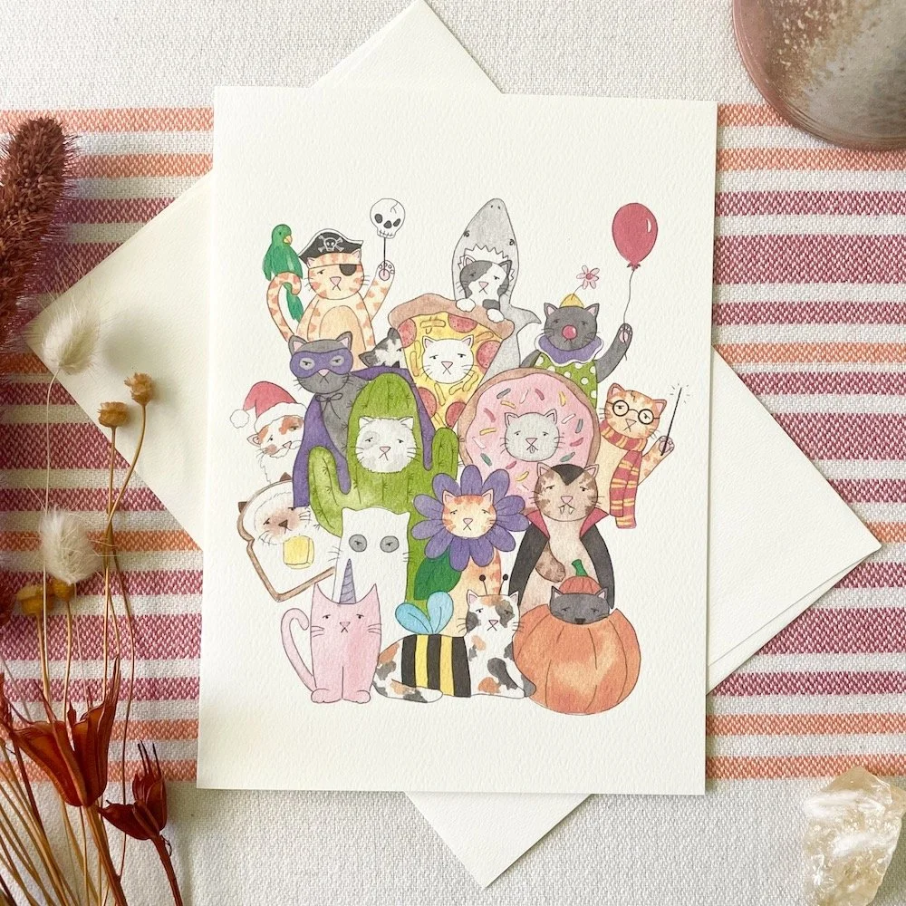 Halloween Cat Card