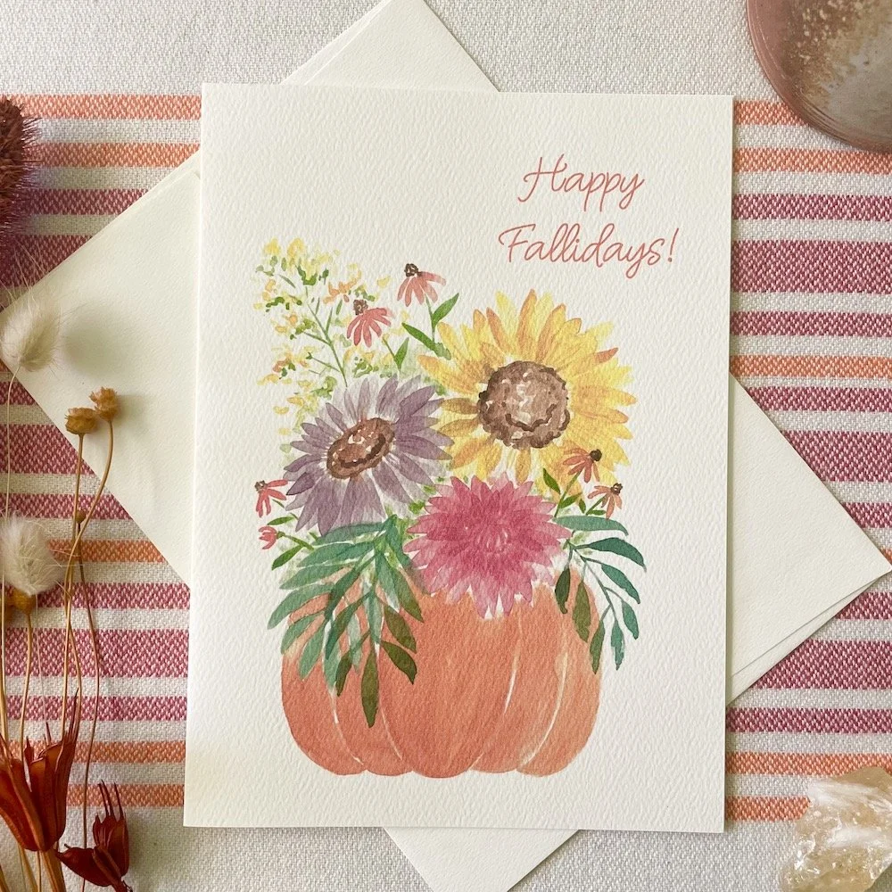 Pumpkin Bouquet Card