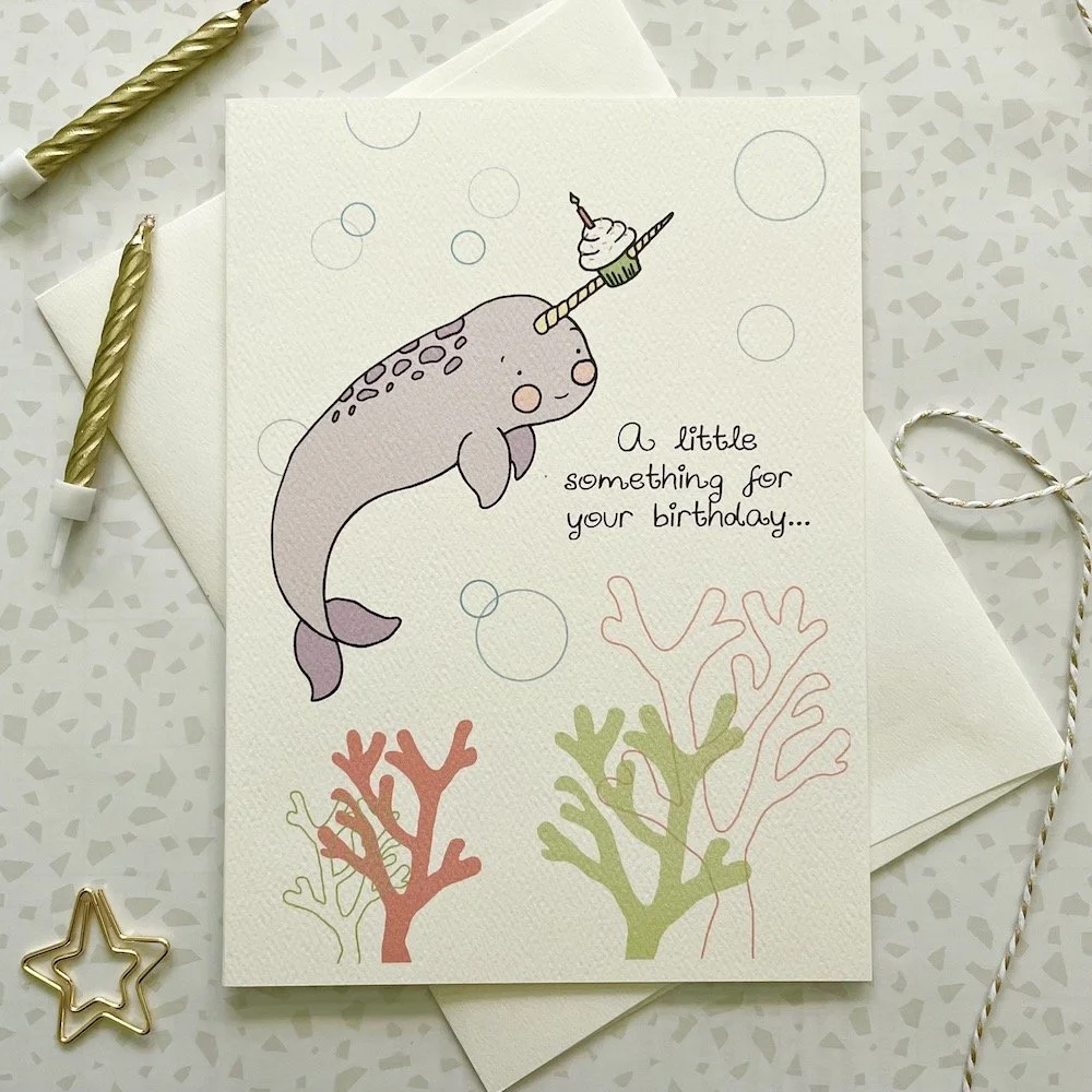Narwhal Birthday Greeting Card