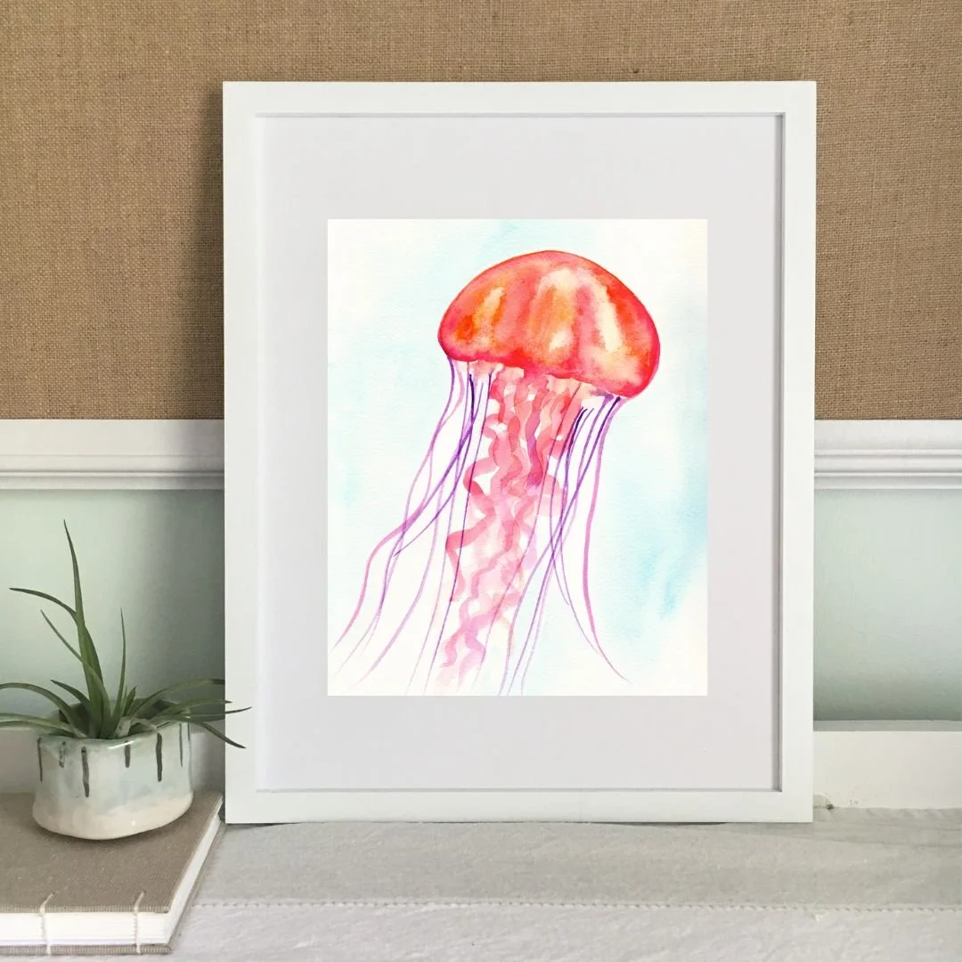 Jellyfish Art Print — Amy Richards Illustration