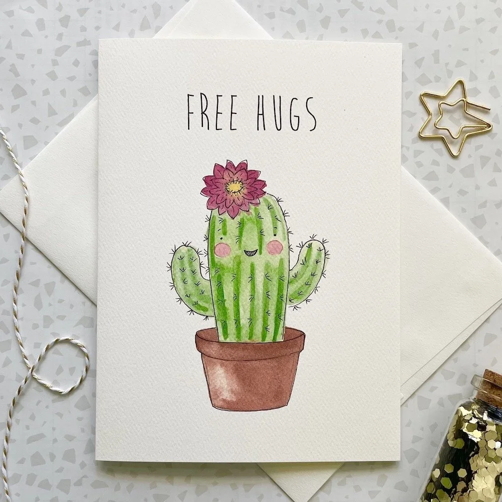 Cactus Greeting Card  Amy Richards Illustration