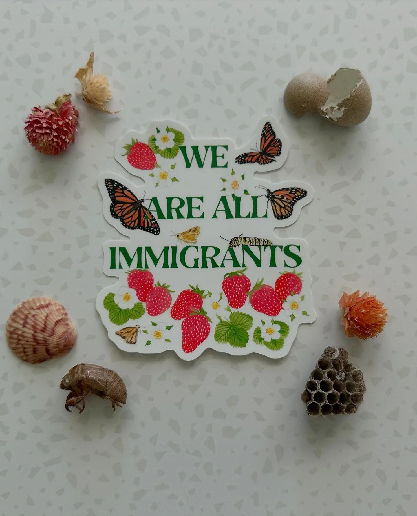 Art is political. As an artist and future social worker, I will always use my art to advocate for others. This sticker design is inspired by my childhood growing up in the town of Salinas, California. Salinas is one of the largest hubs for produce gr
