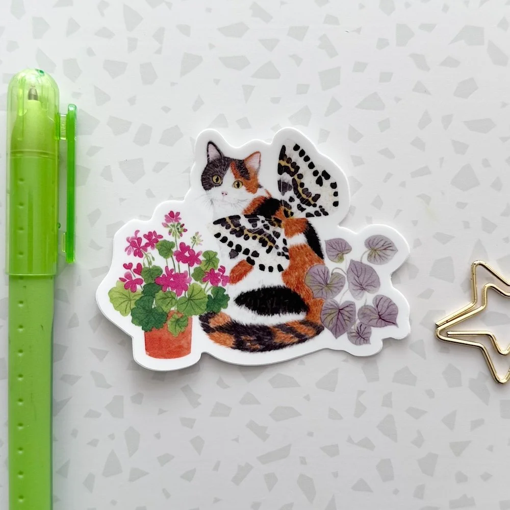 Mothic Calico Vinyl Sticker