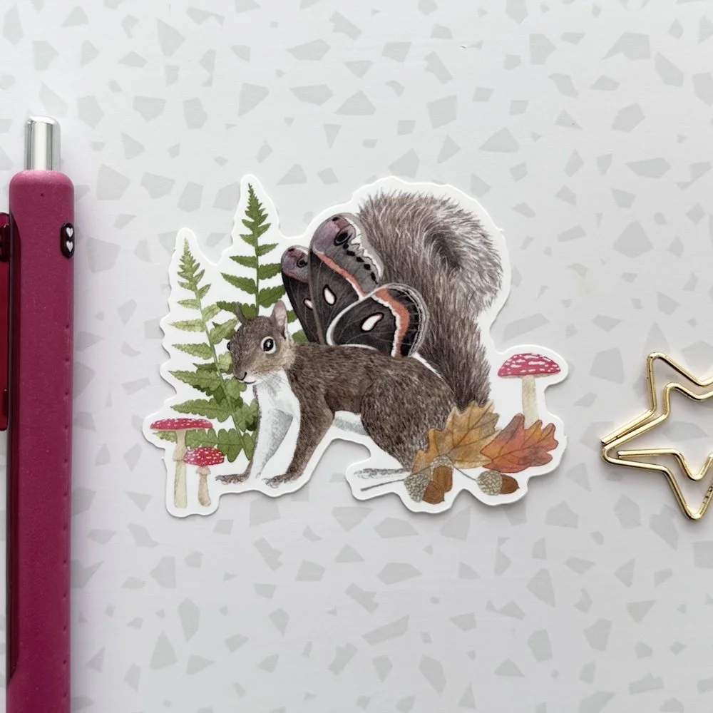 Squirrel Vinyl Sticker