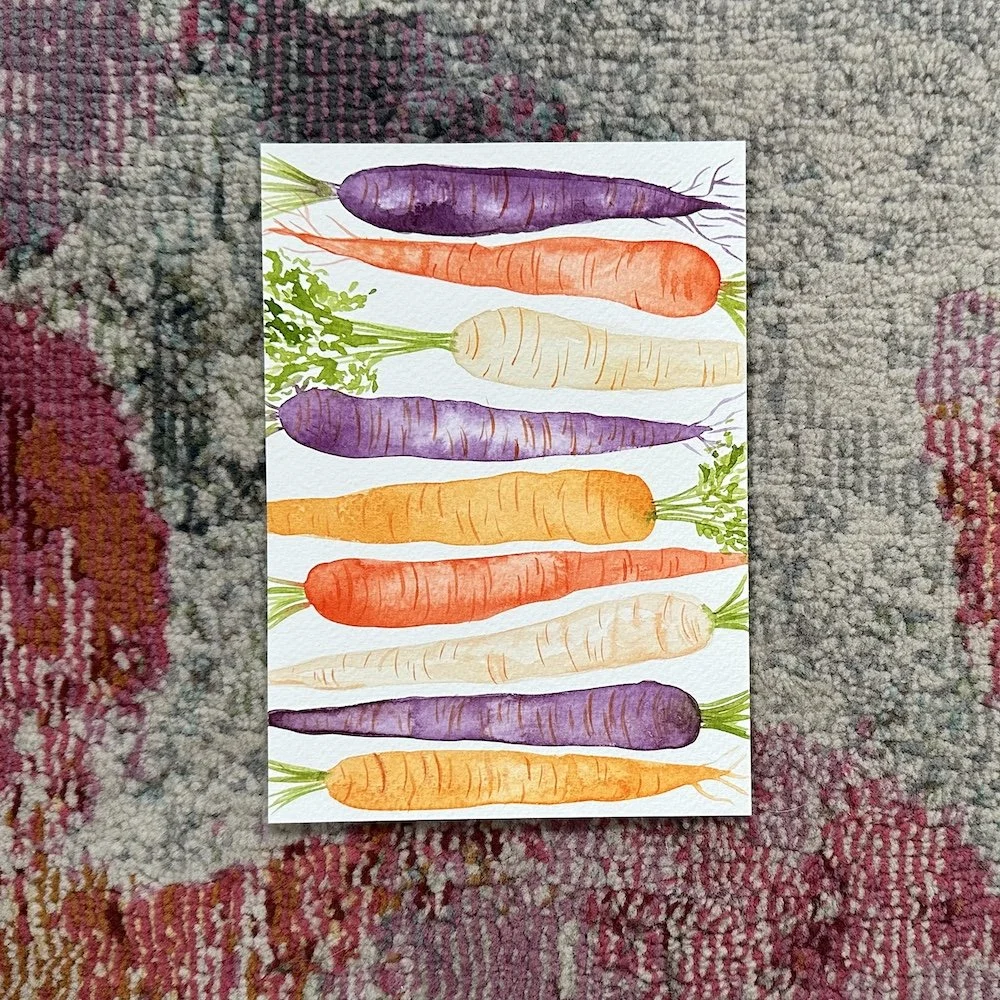 Rainbow Carrots 5x7