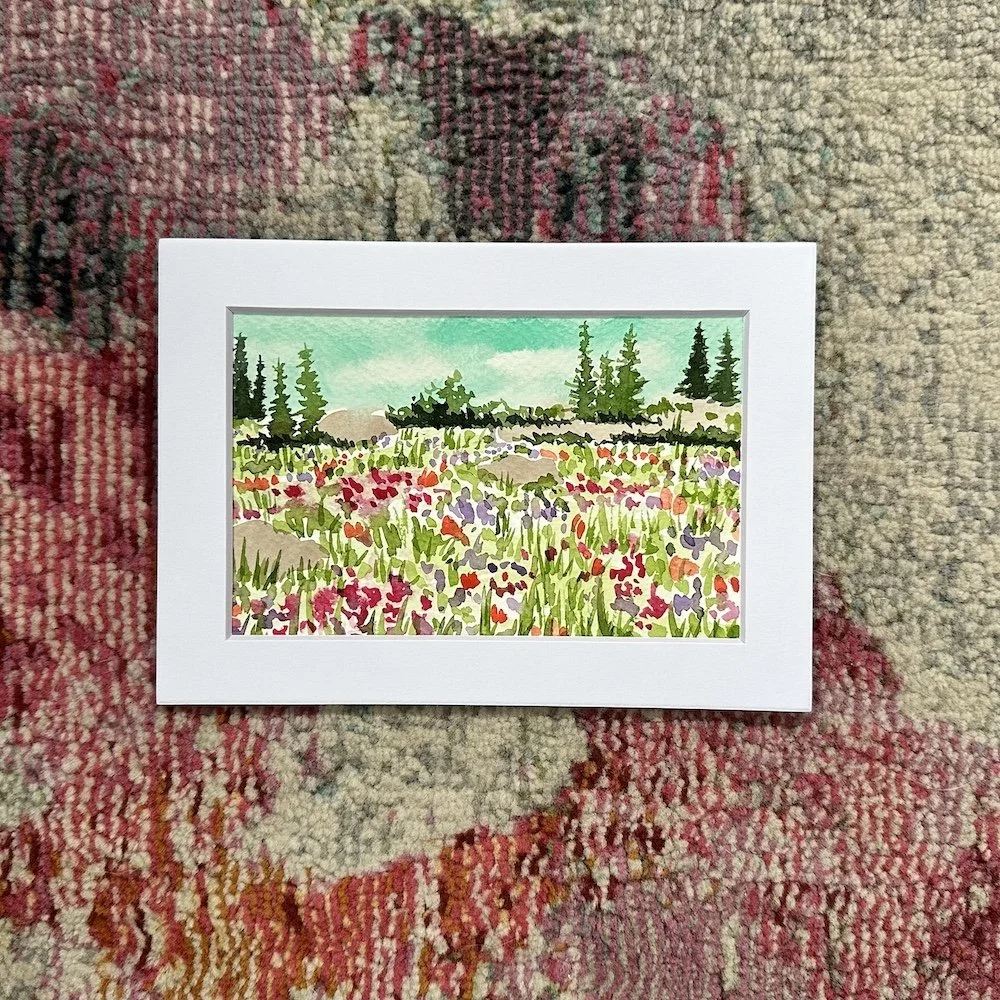 Meadow Landscape (Matted to 5x7)