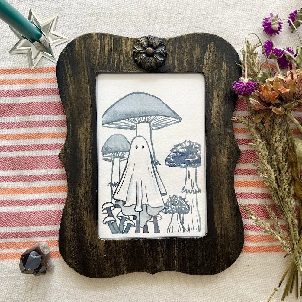 Garden Ghostie Painting Blue #4