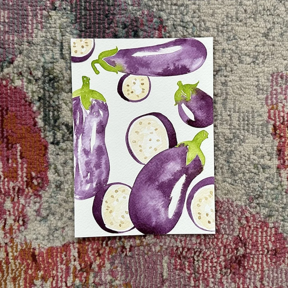 Eggplants 5x7