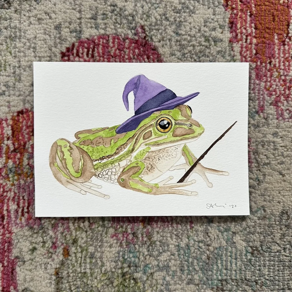Frog Wizard 5x7