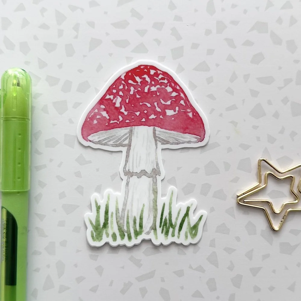 Mushroom Vinyl Sticker