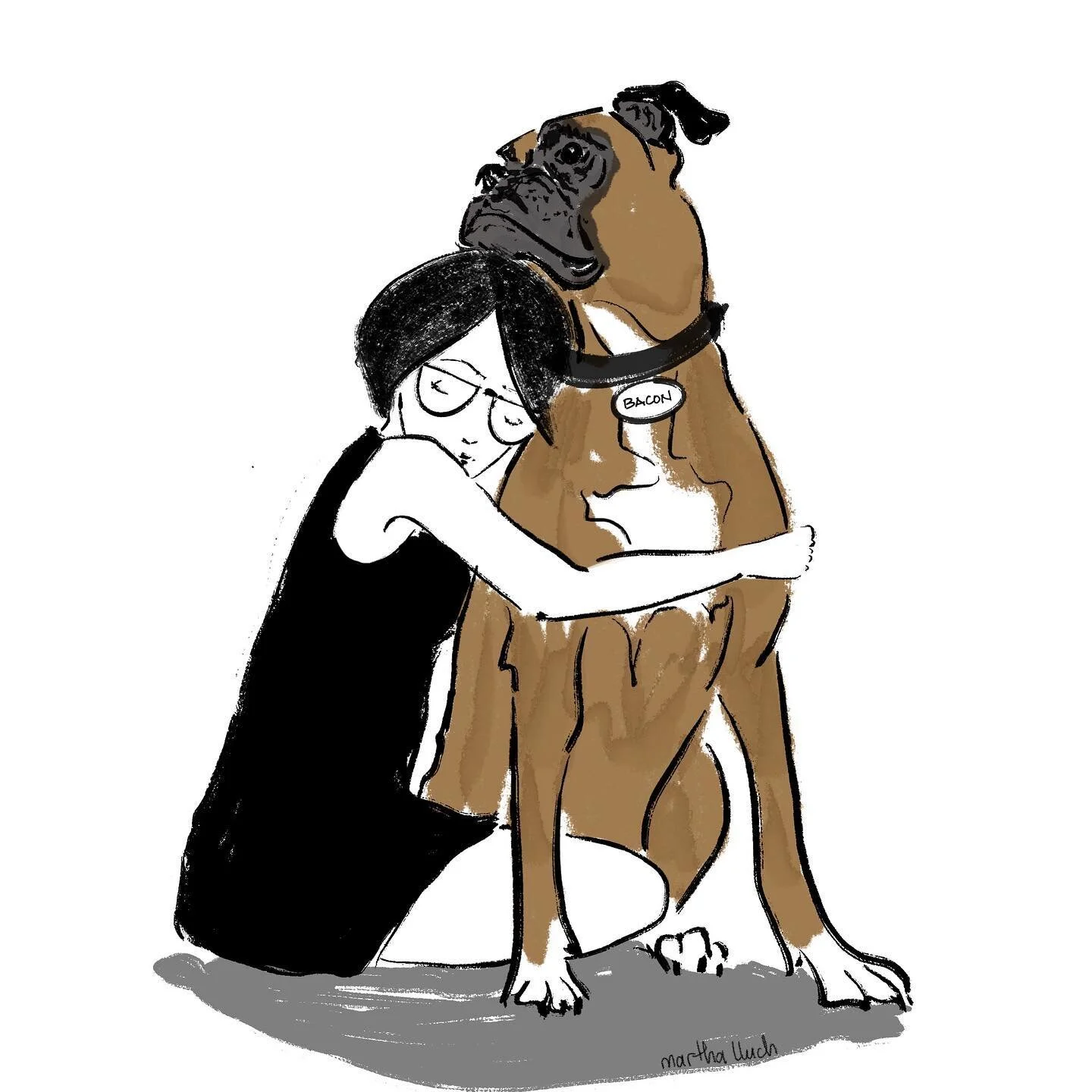 •UNA NIÑA Y SU PERRO•(English in comments).
.
Este sábado tuve que decirle adiós a Bacon 🐶, mi mejor amigo y compañero de apapachos.  
.
Durante las últimas 3 semanas, he estado reflexionando mu