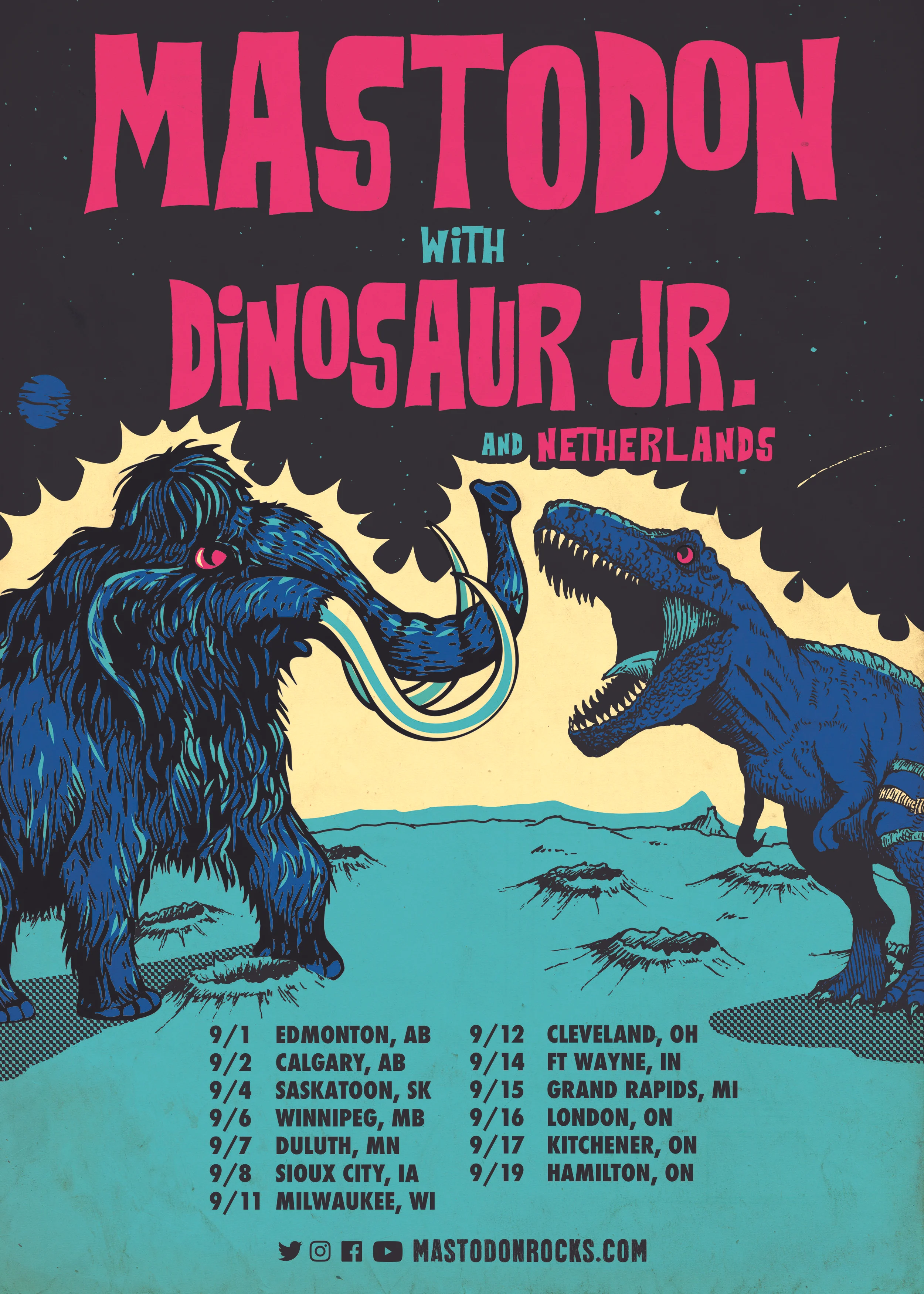 Dinosaur Jr. On Tour With Mastodon This Fall! 