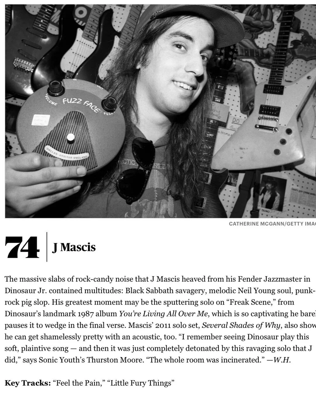 Check it out, J on the @rollingstone 250 Greatest Guitarists of All Time list.