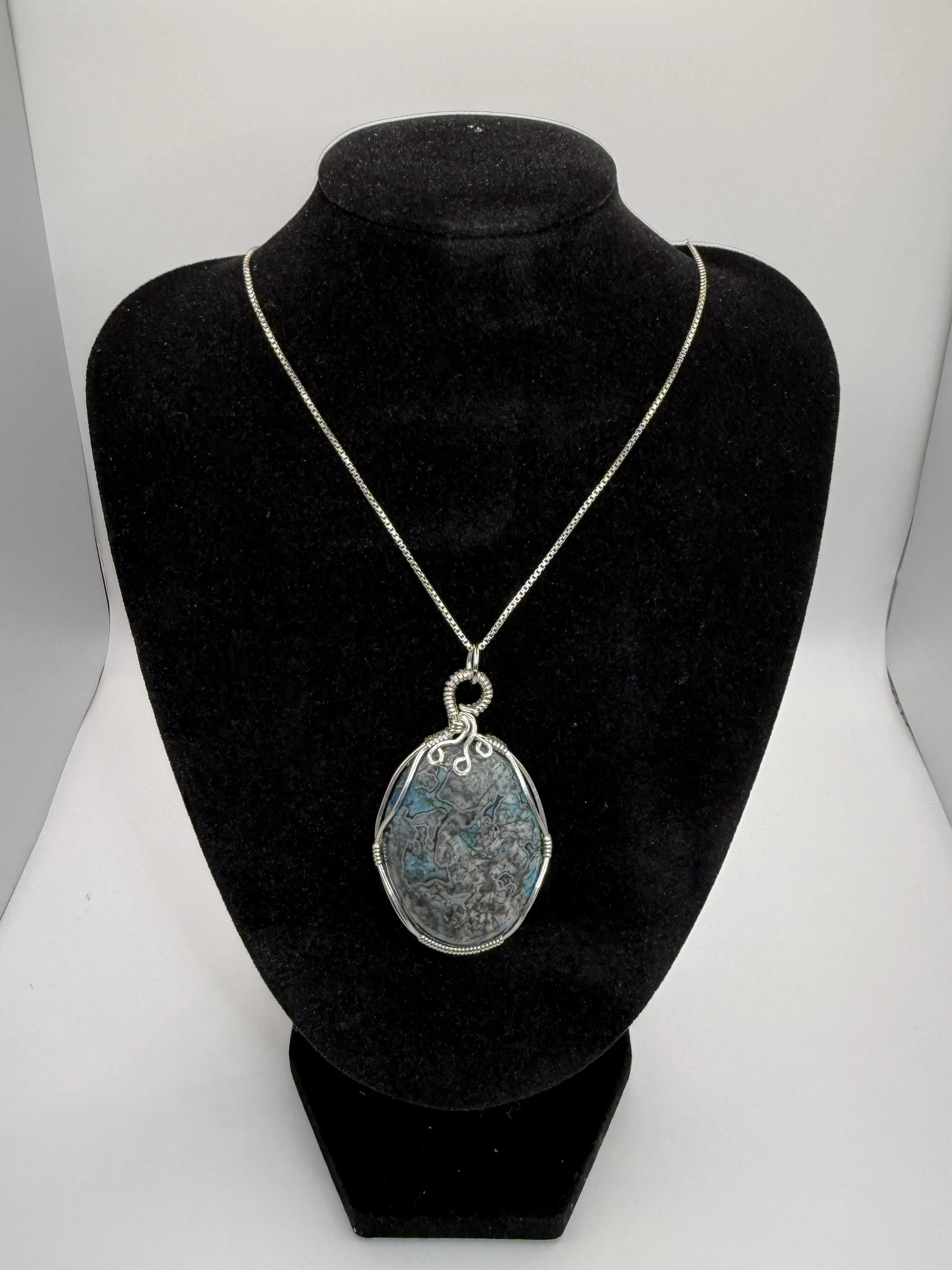 Turquoise Ripple Pendant
