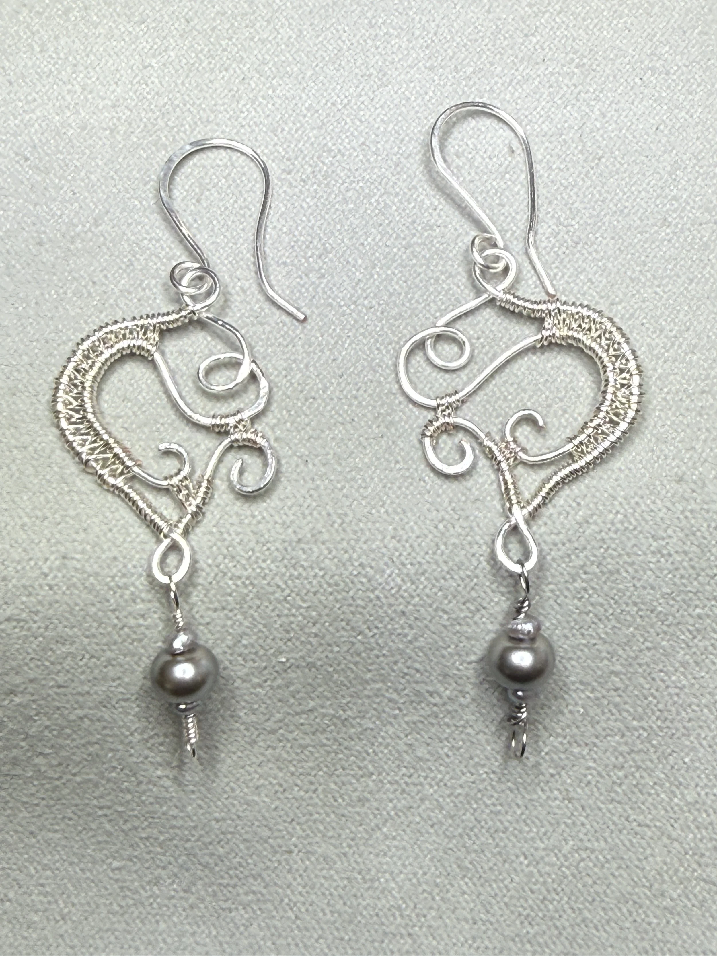 Glass Pearl Earrings