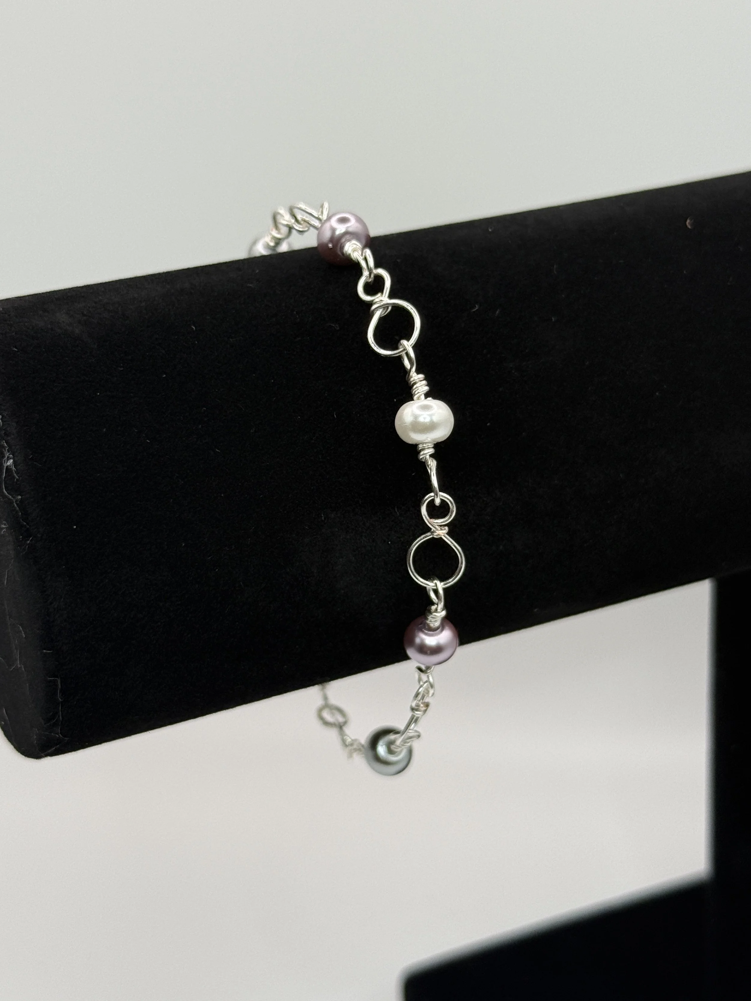 Silver with Pearl Bracelet