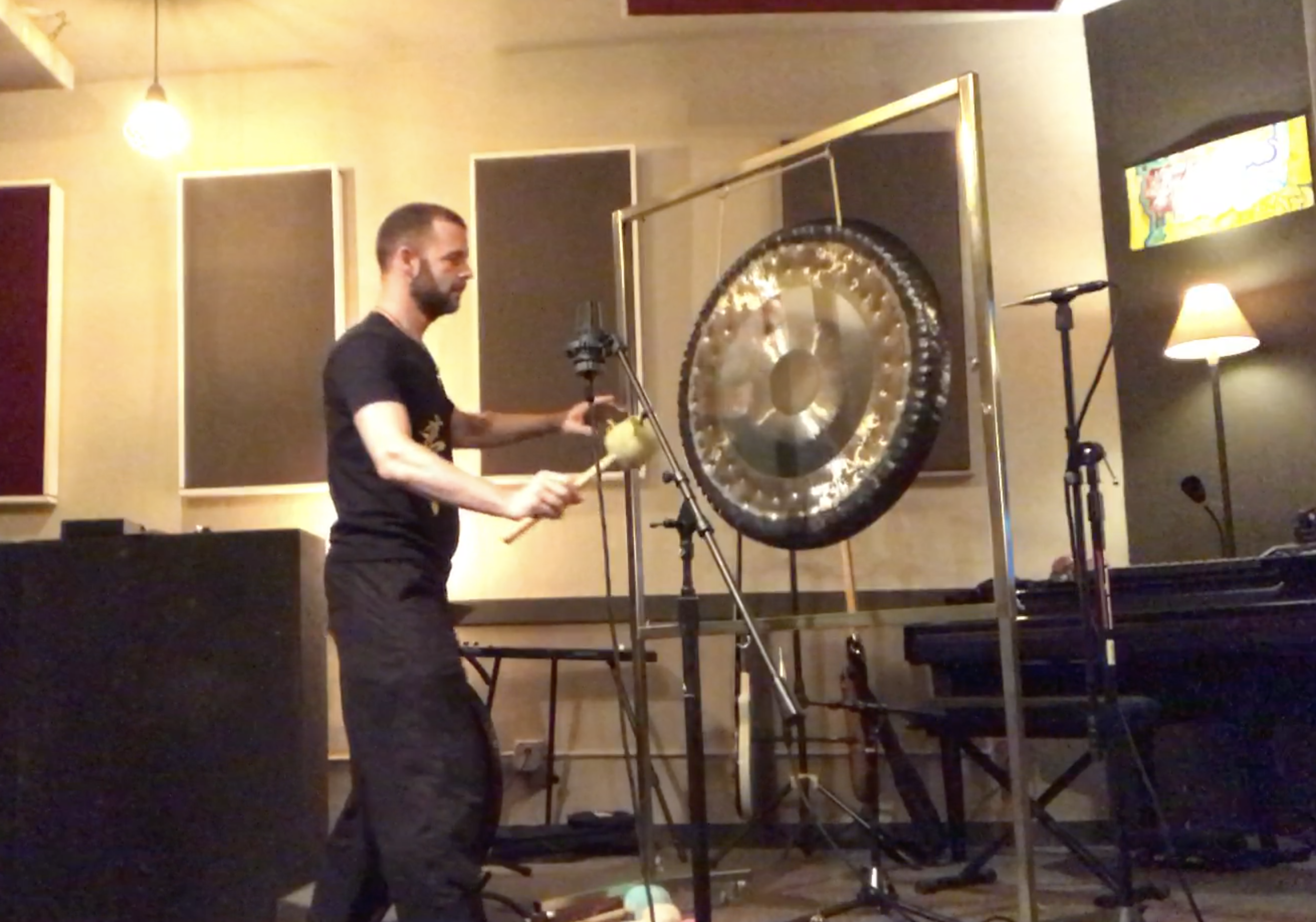 It took hundred of takes and 6 different gongs to get the perfect sound..The gongs hit at the minute mark on each track so you can use it as a timer in your meditation, tai chi, yoga and qigong.