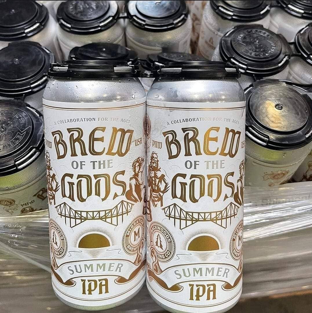 This Thursday, @backwoodsbrewingcompany is releasing their NEW Summer IPA in collaboration with @migrationbrewing - Bridge of the Gods! Mark your calendar and plan to pick up your 4-pack!