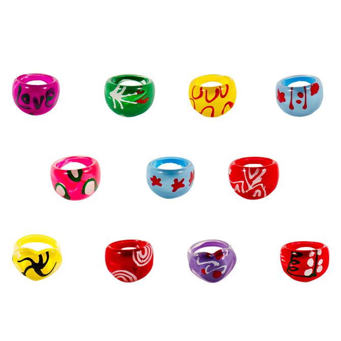 Acrylic Rings - 250ct