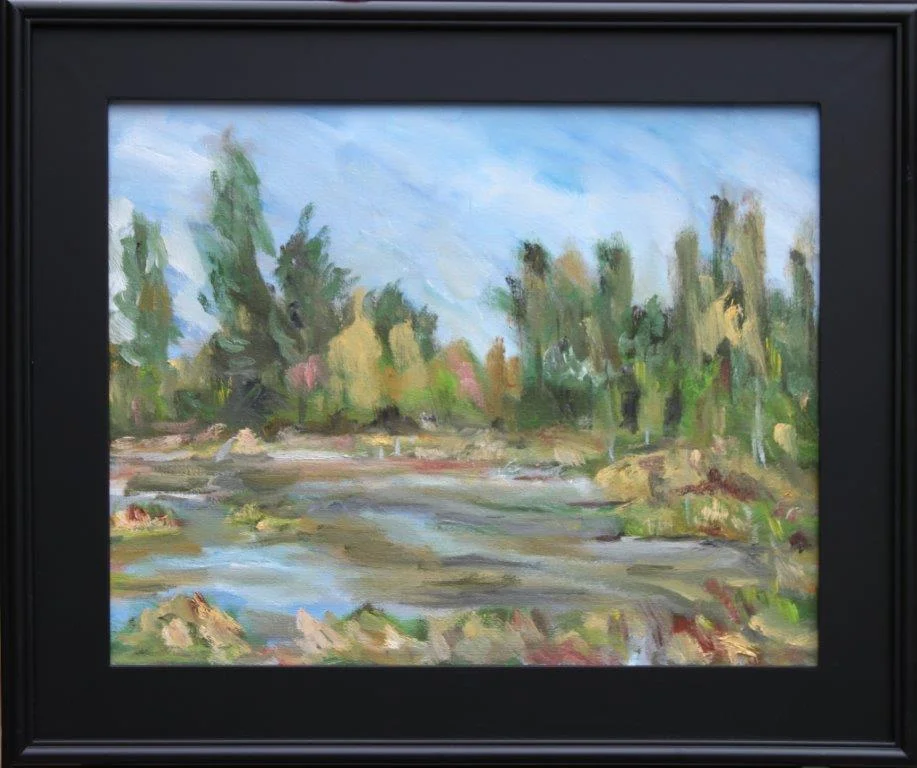 Fern Ridge Pond Oil on Canvas 16 x 20 $425.00