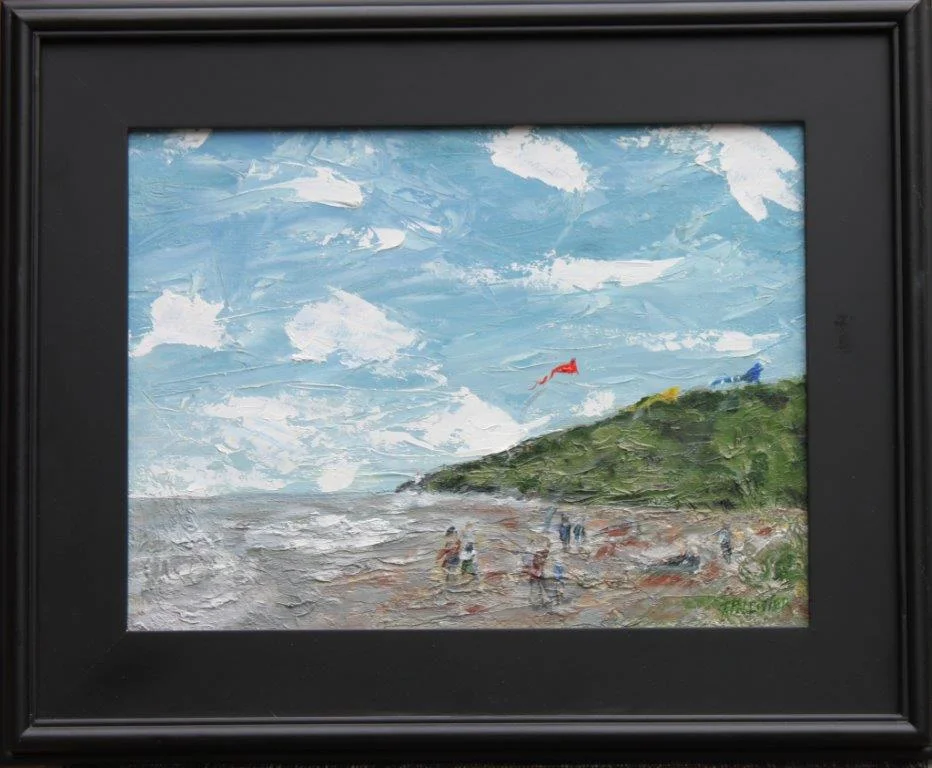 Kites on Heceta Beach Oil on Panel 12 x 16 $350.00