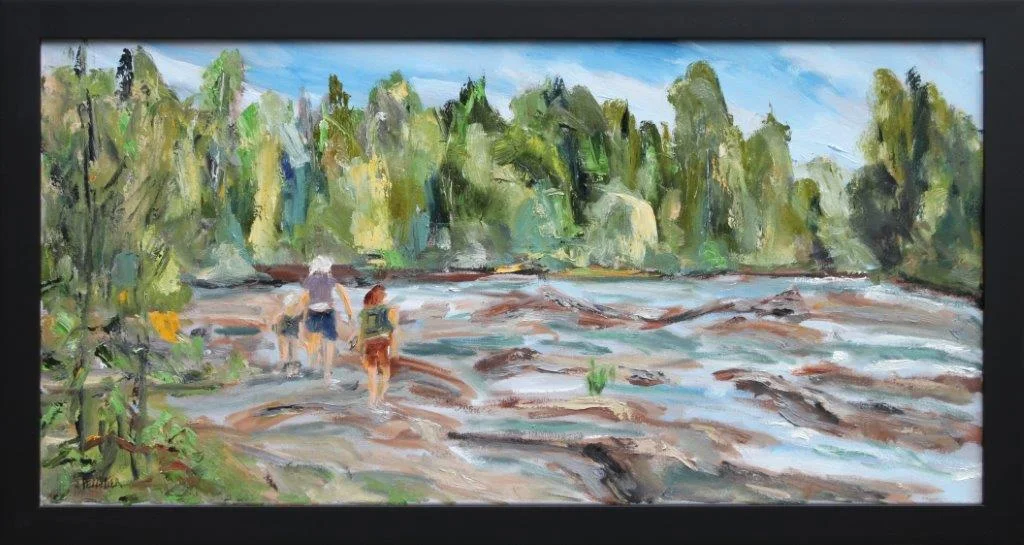 Three Waders Oil on Canvas 15 x 30 $400.00