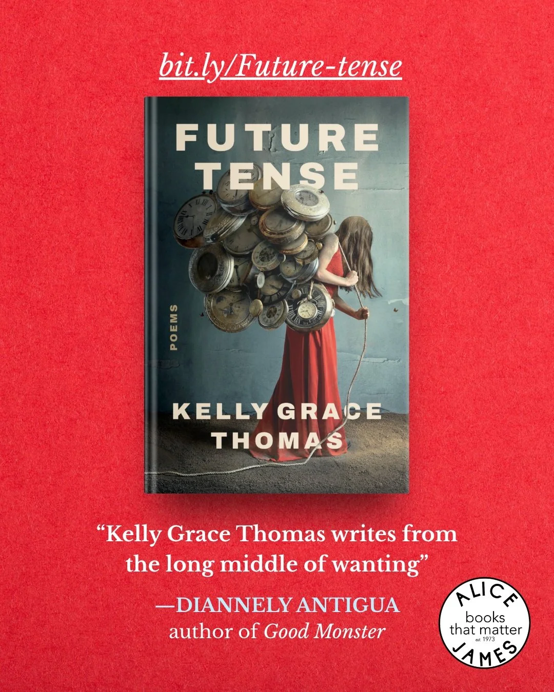 FUTURE TENSE by Kelly Grace Thomas is officially out in the world! 🎉

Reckoning with infertility, adoption, and love under pressure, FUTURE TENSE is a searing memoir-in-verse about a woman&rsquo;s fight to become a mother while losing her own.

&ldq