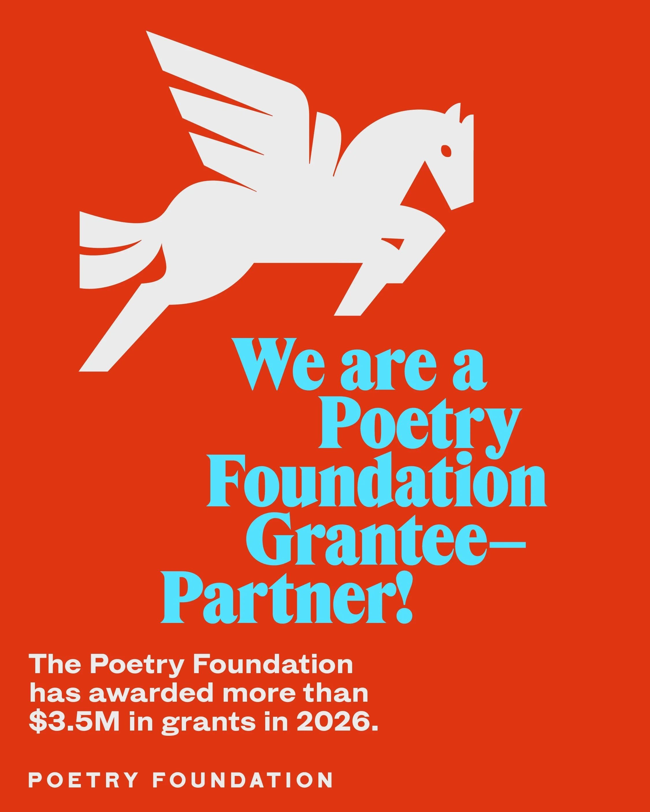 We&rsquo;re thrilled to share that Alice James Books has received $30,000 in general operating support from the Poetry Foundation 💛

This funding provides vital stability that will help us continue publishing necessary poetry while investing in the 