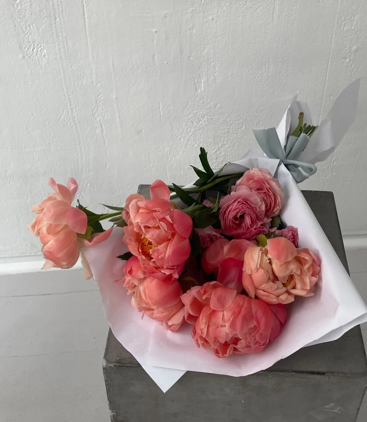Local Mother&rsquo;s Day peonies are in full bloom this year. // Peonies are seldom a last minute flower. These delicate blooms have unique nuances that make them an impactful delivery, but best captured with planning. 

One bunch of peony will bloom