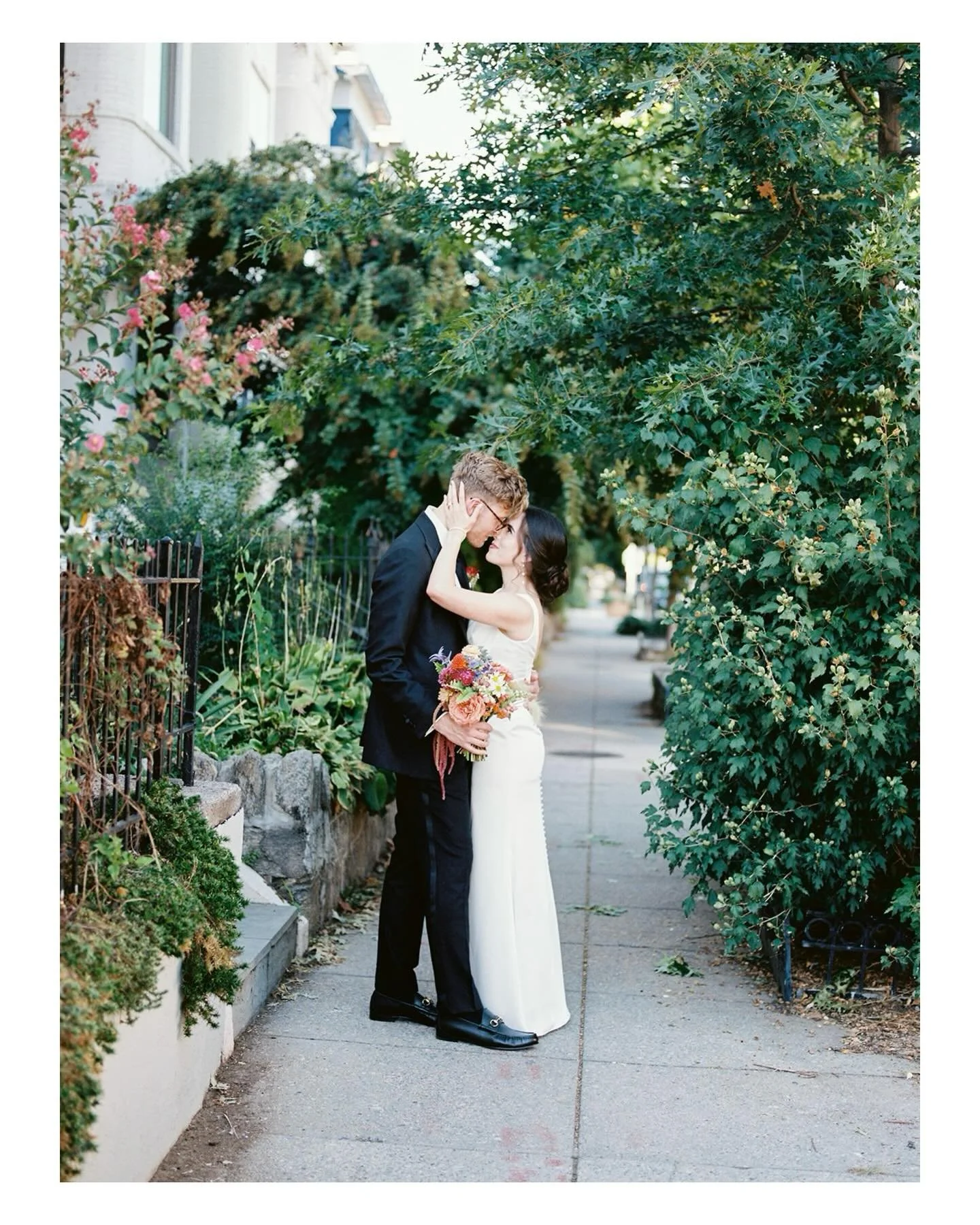 Natalie &amp; Andy&hellip; this day was so full of joy and love and beauty in the small details. Their intimate loft ceremony drew everyone close together, and after cocktails they came together again in the courtyard, like a big family under the twi