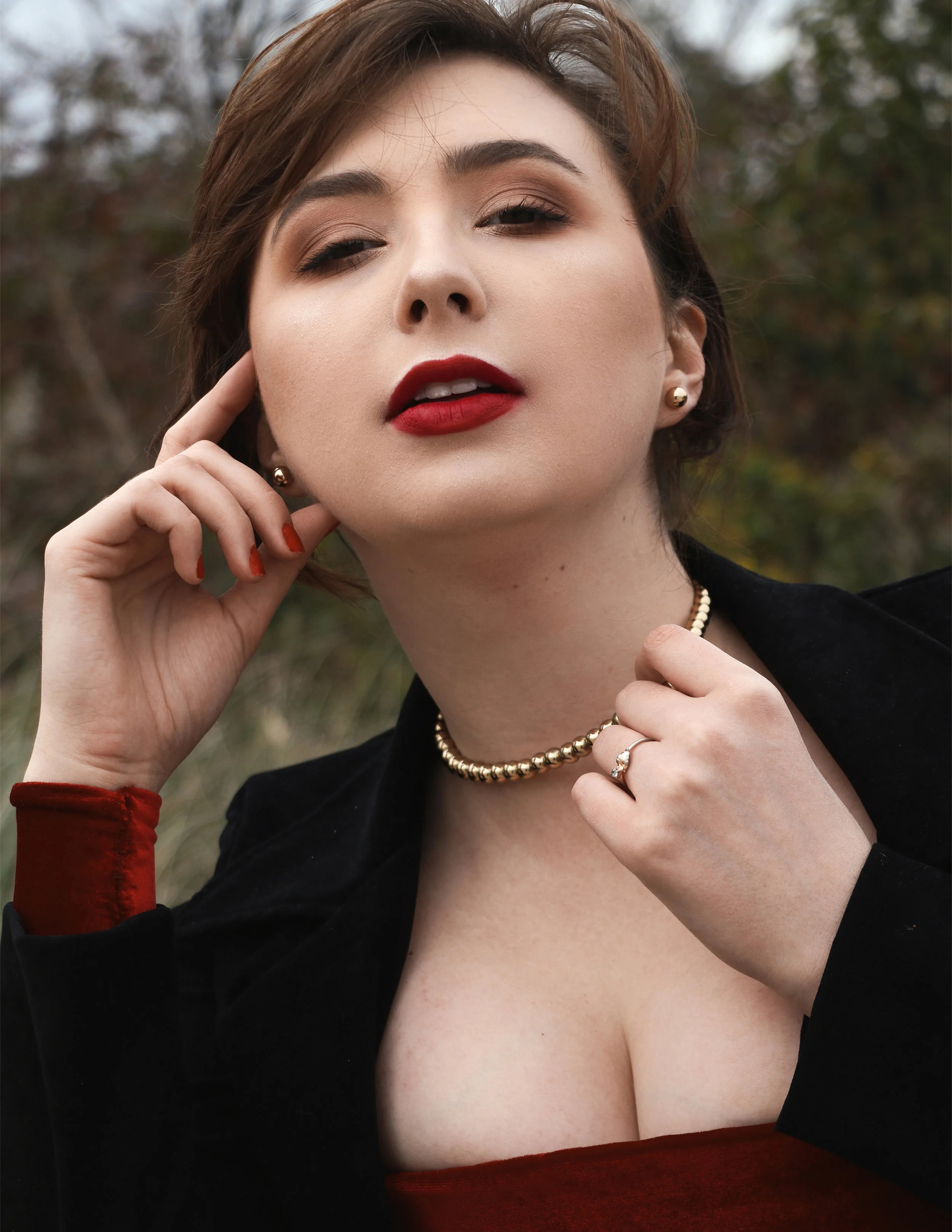 Coat - Vintage Top - Sonnet CXVI Pants - Nasty Gal Jewelry - Vintage