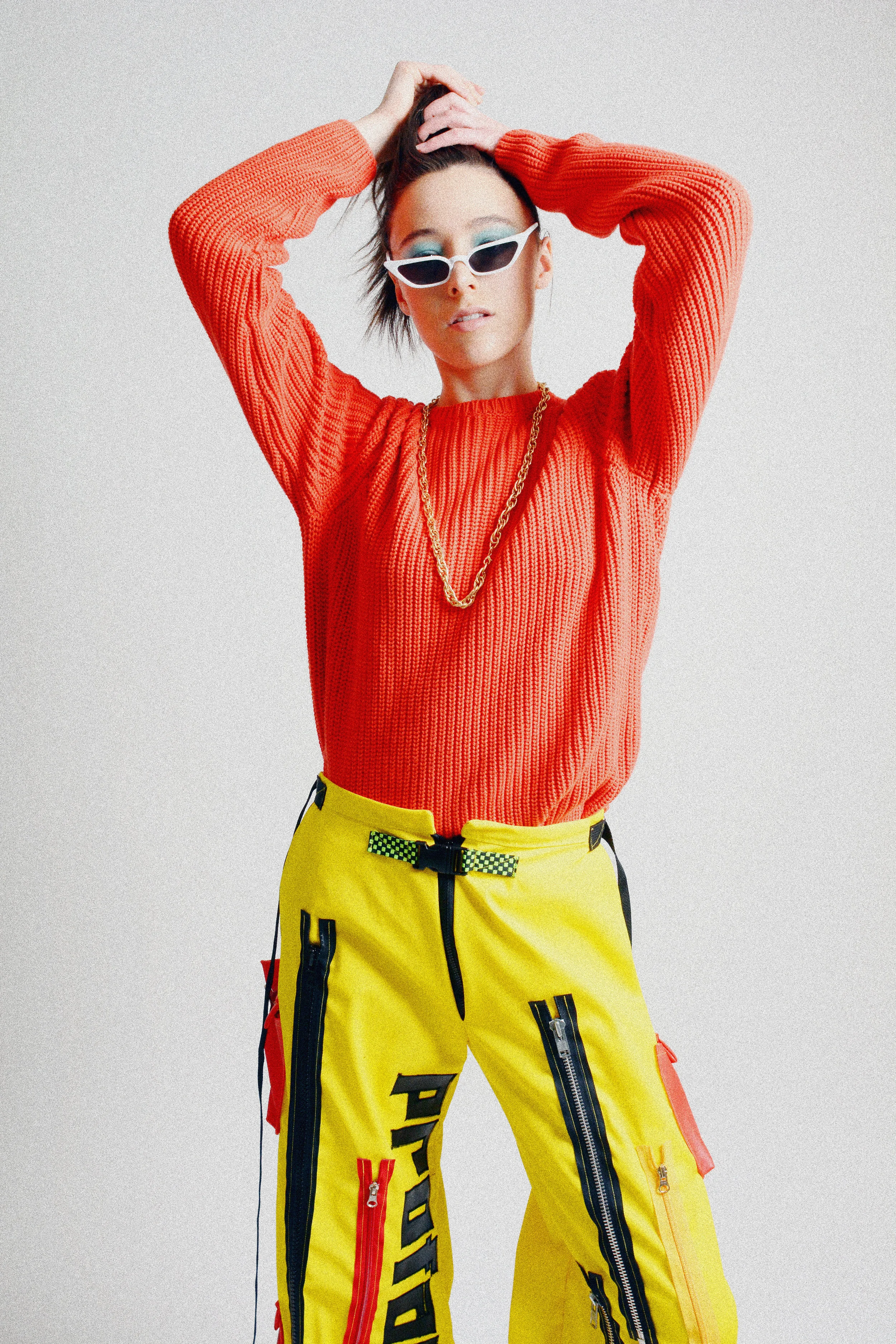 Sweater: Tom Tailor Pants: Profanity by LilzKilz Boots: Jeffrey Campbell Chain Necklace: Vintage