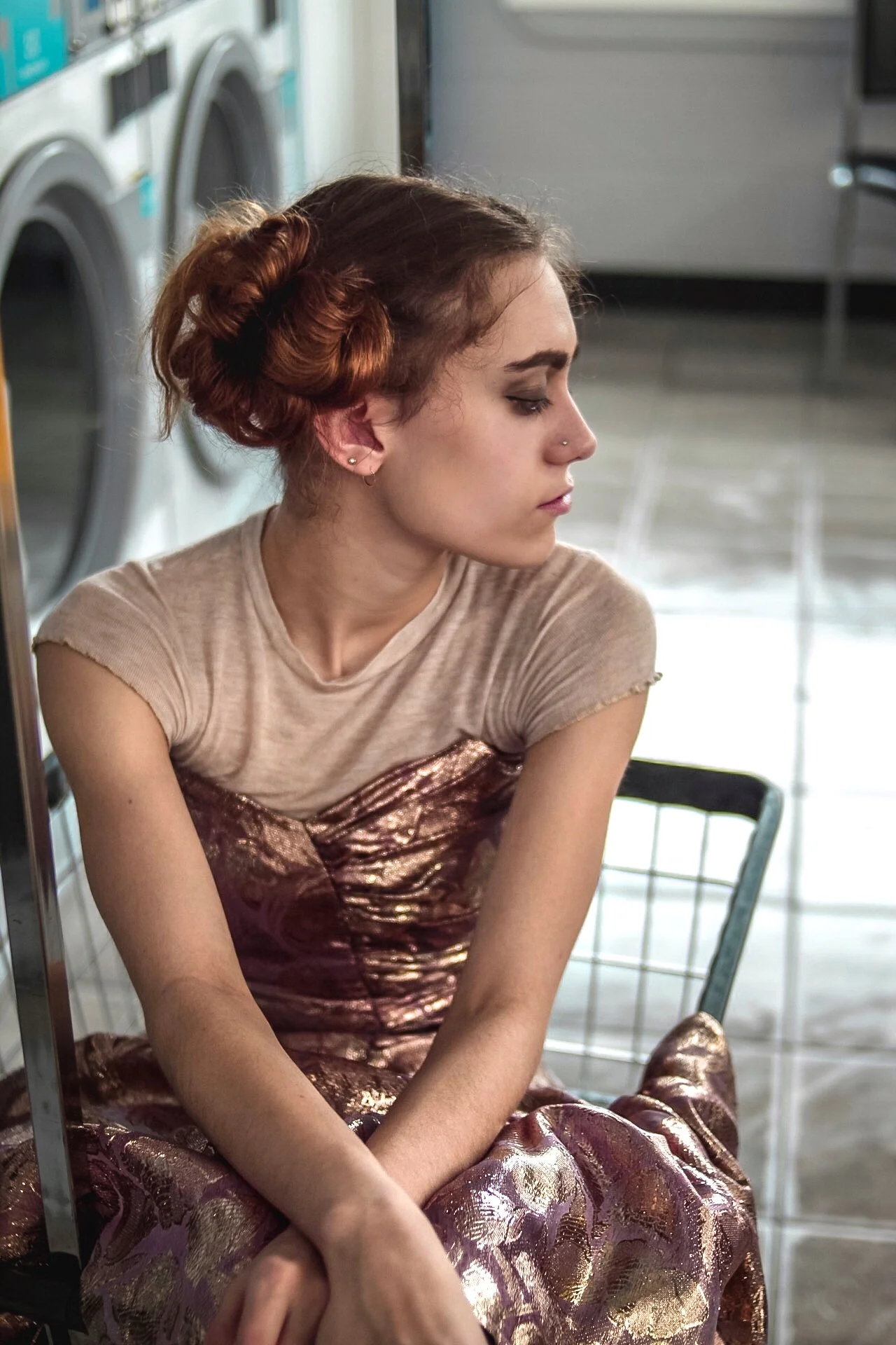 Shirt- Pacsun Dress- Gunne Sax