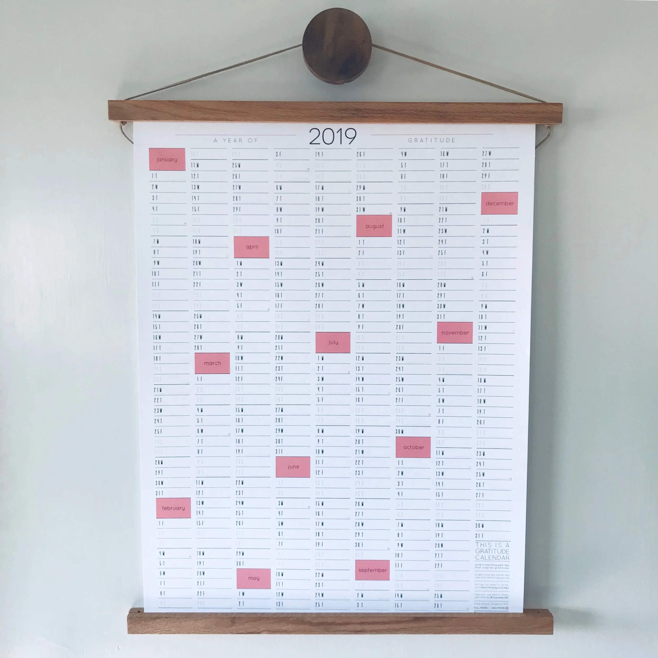 2019 Gratitude Calendars