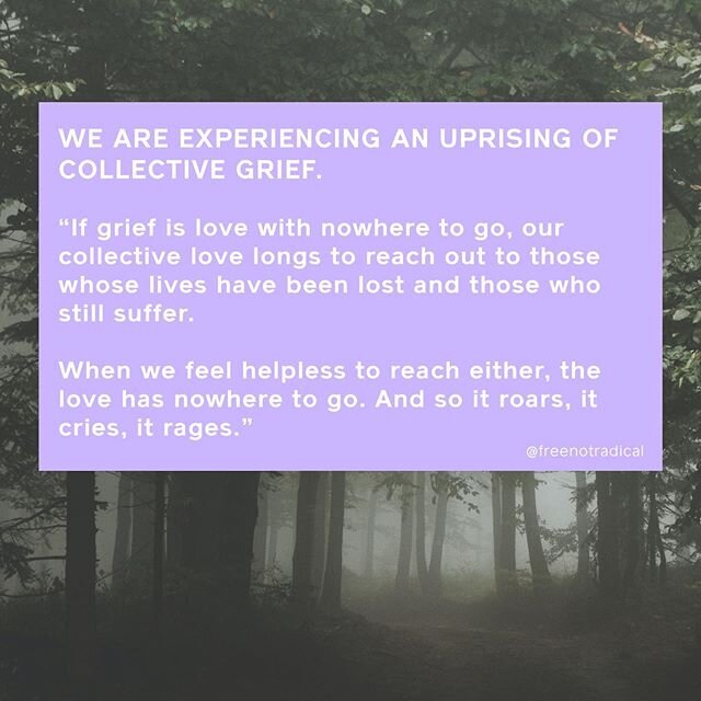 I made you a free journey to protect you from grief burnout.

It&rsquo;s part of the latest blog post. Tap that bio link to access it. It&rsquo;s 13 minutes long. I urge you to do it like yesterday.

Collective grief is a thing. And we are feeling it