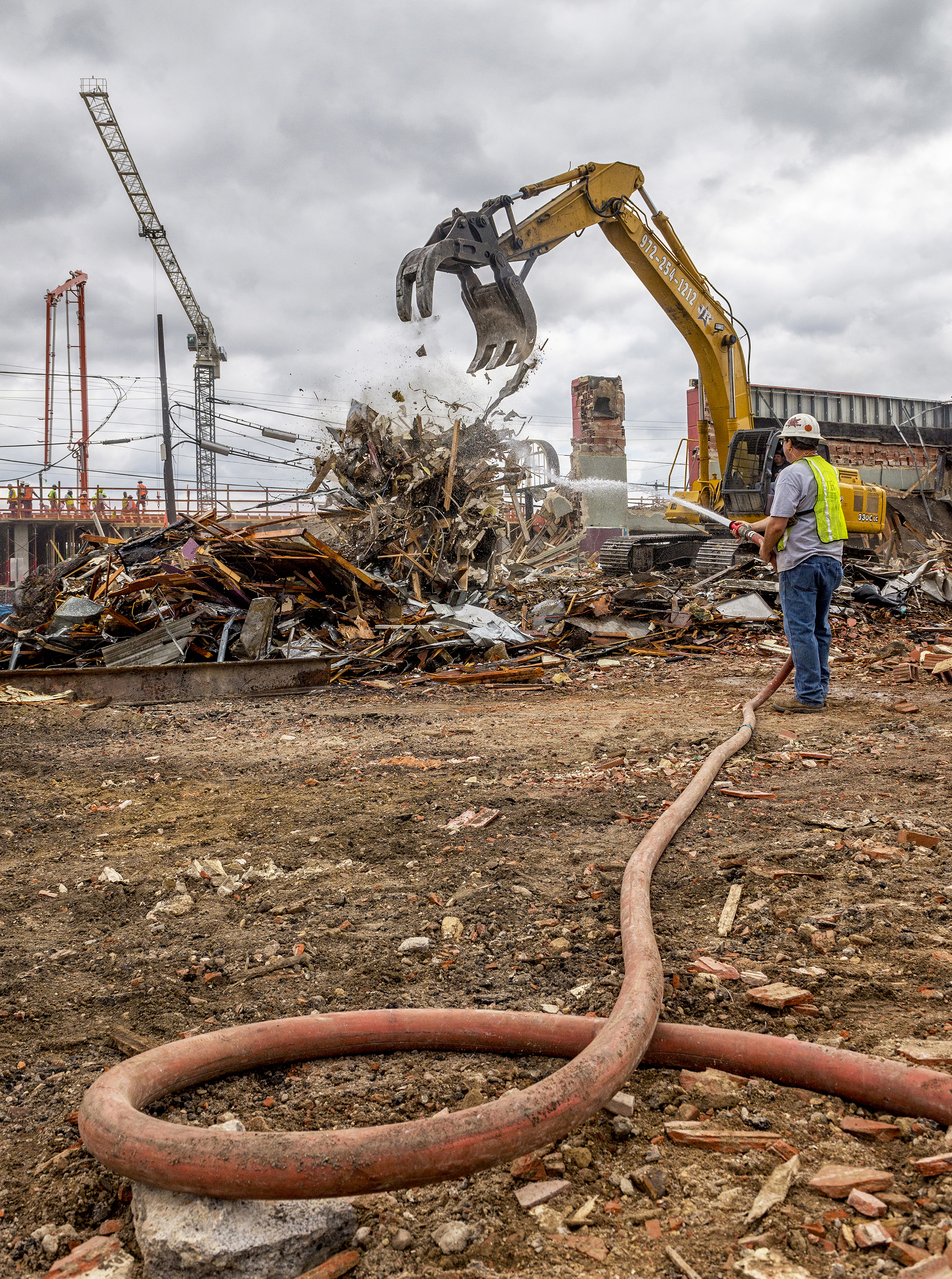  A 77-year-old building that housed Tex-Mex restaurants for generations is demolished for a CVS pharmacy in the Oak Cliff neighborhood in Dallas, TX.  Despite public outcry, the area saw sweeping gentrification with predominately Hispanic families on