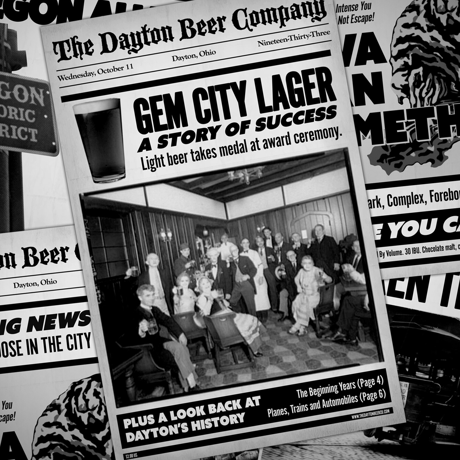 Dayton Beer Company (Packaging, Print, Illustration, Apparel)