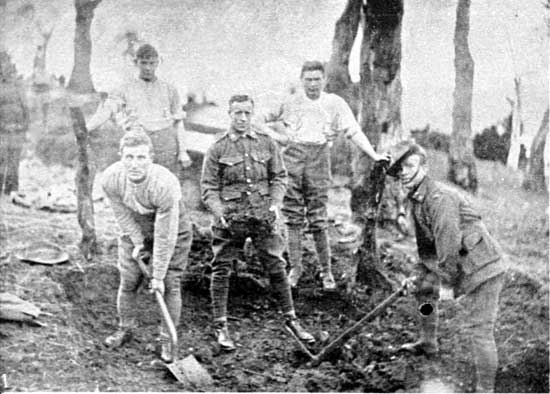   Returned soldiers who volunteered for work, 22/6/1918.  [Weekly Courier 27th June 1918 p23] 