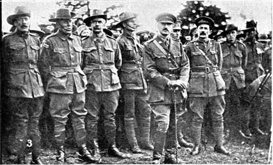   Group of returned soldiers. &nbsp; [Tasmanian Mail 8th August 1918 p18] 