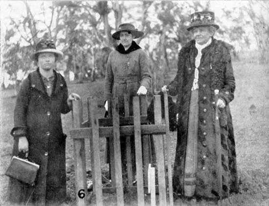   Unknown group of mourners at tree.&nbsp;  [Tasmanian Mail 15th August 1918 p17] 