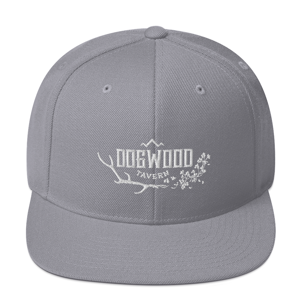 Bedachtzaam Volharding Woning Classic Snapback Hat - Silver/Grey White Embroidered Logo — Dogwood Tavern