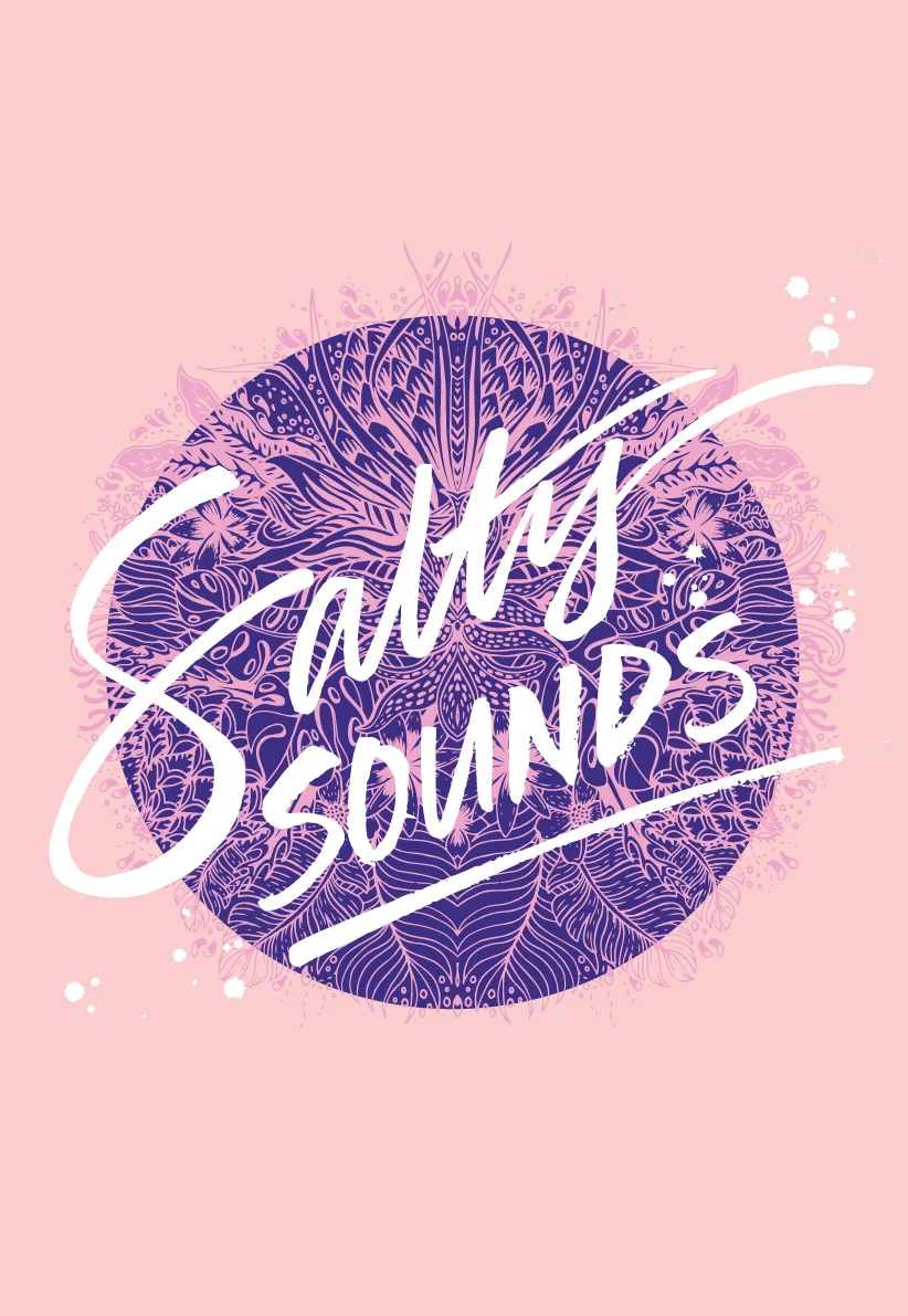 SALTY SOUNDS EVENT BRANDING - Ink illustration developed into vector