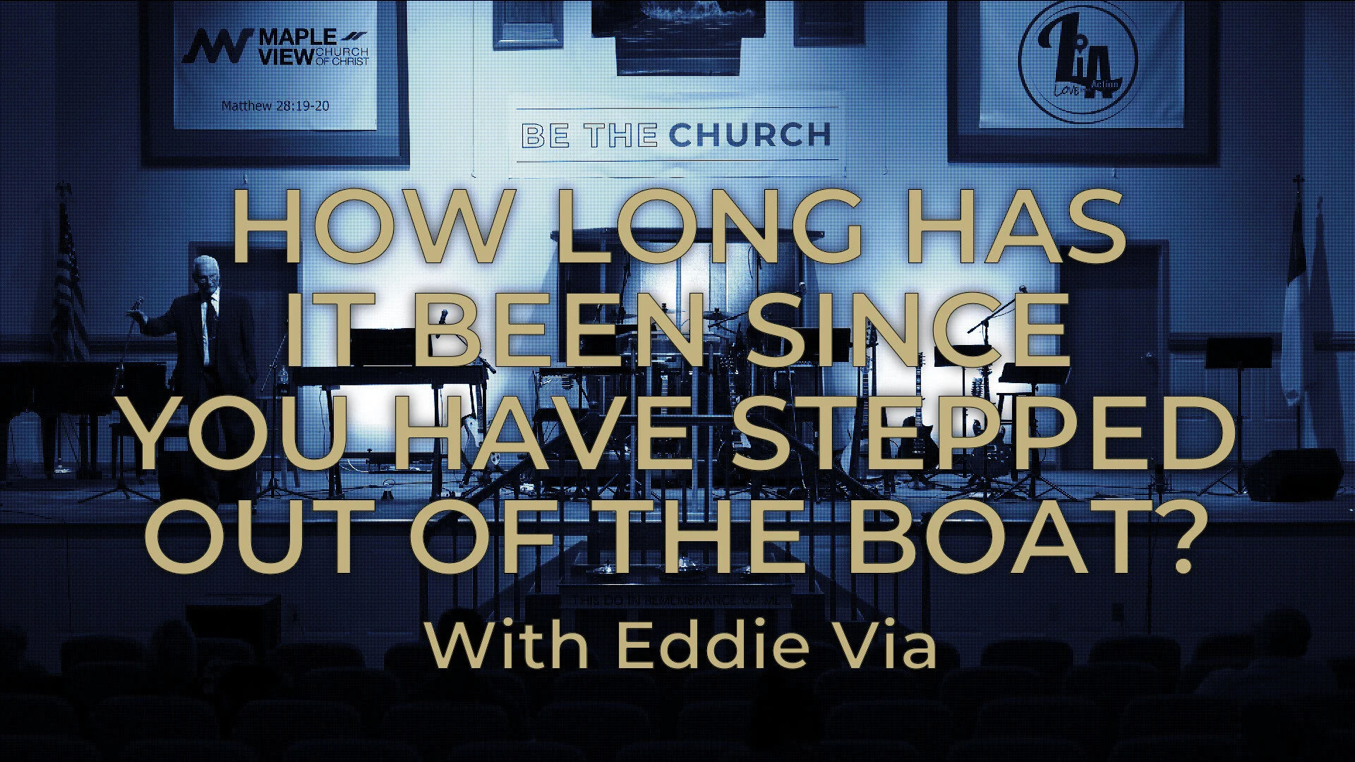 How Long Has It Been Since You Have Stepped Out of The Boat?