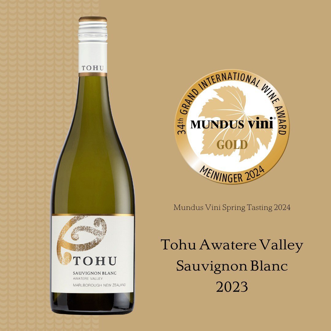 Mīharo! We are thrilled to announce that our Tohu Awatere Valley Sauvignon Blanc has won a gold medal at the prestigious Mundus Vini Spring Tasting 2024! 🥇

This exceptional achievement is a testament to our commitment to producing high-quality wine