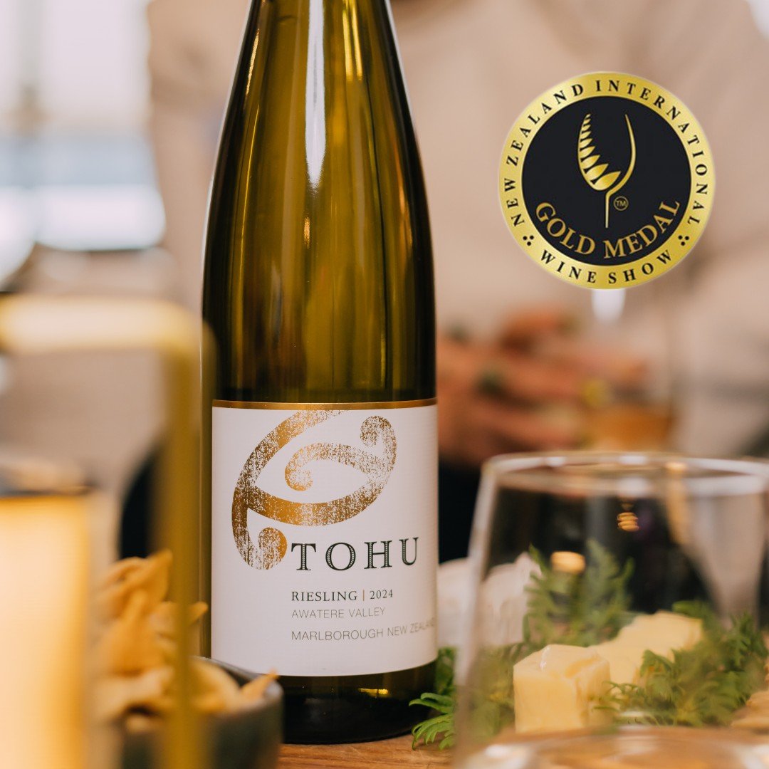 Here's another reason to celebrate!

Our new addition to the Tohu whānau, the Tohu Awatere Valley Riesling 2024, was awarded GOLD at the New Zealand International Wine Show!

If you've been thinking about trying something new, this crisp, lively and 