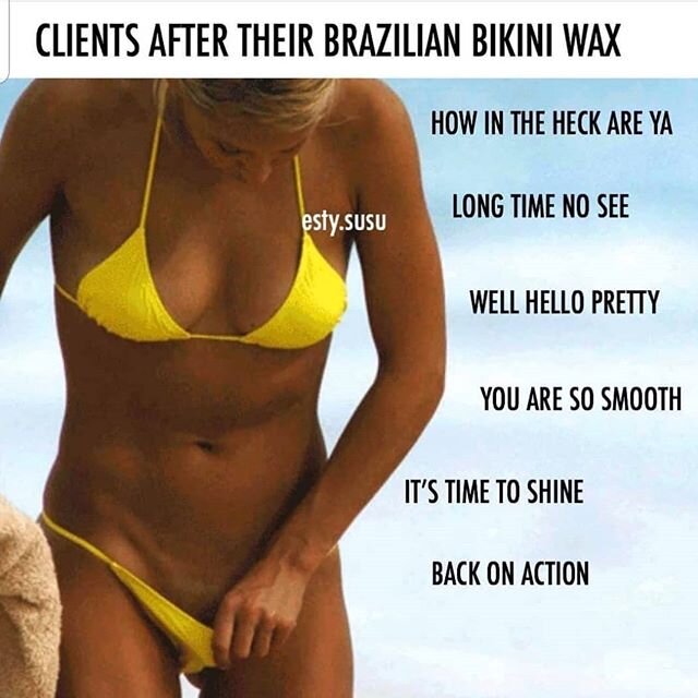 Well hello there! Lol! 
#bikini#bikiniseason#brazilianwaxing#bikiniwaxing#smooth#smoothskin#smile#behappy#waxpro#modestowaxing#lashprofessional