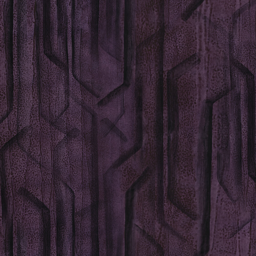 Matthewson Wallpaper in Eggplant — sarah von dreele